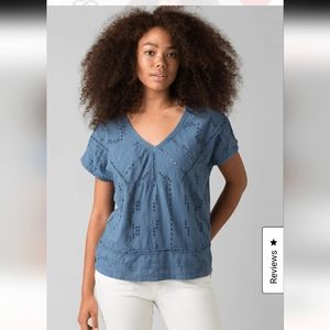 PrAna Keelie Top Large Blue